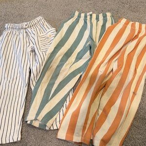 Bundle of kids linen blend pants from Zara